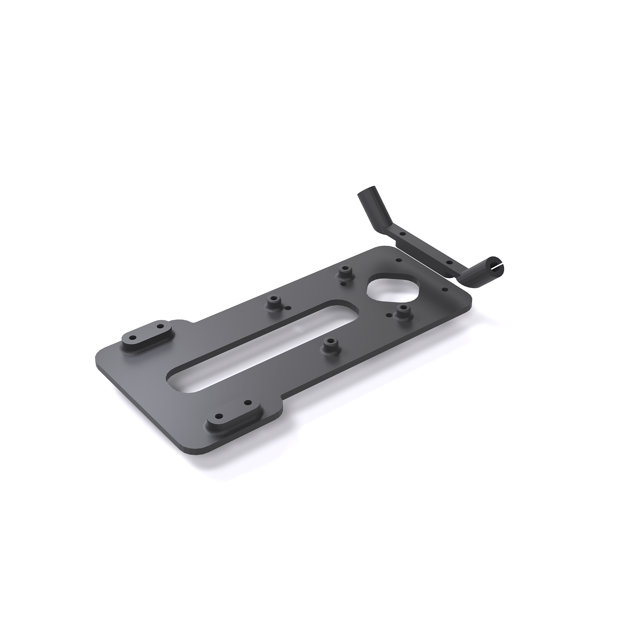 3D Printed Mounting Base and Antenna Bracket for CaddxFPV GM3 Gimbal