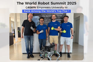 Unterstützt von der digitalen HD-Übertragungstechnologie von CADDX: Herzlichen Glückwunsch an das österreichische Hochschulteam zum 5. Platz beim World Robot Summit 2025