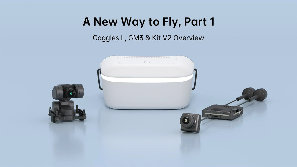 Eine neue Art zu fliegen, Teil 1: Goggles L, GM3 und Kit V2-Übersicht