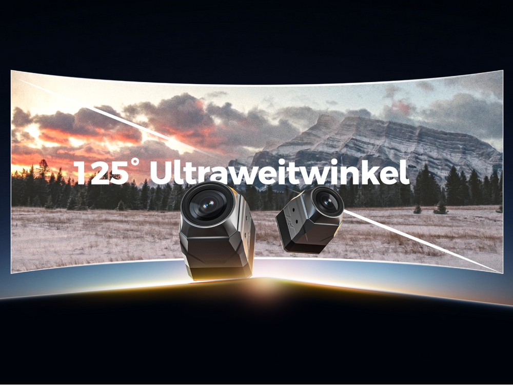 125° Ultra-Wide Angle, Expanded Field of View