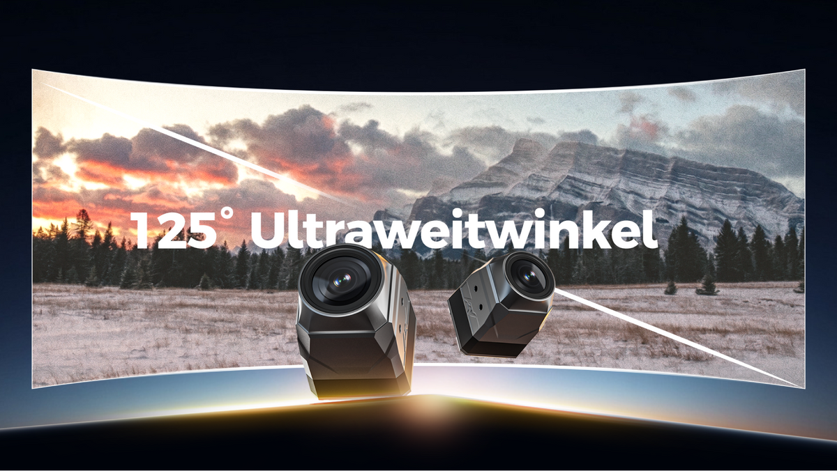 125° Ultra-Wide Angle, Expanded Field of View